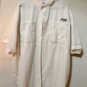 Columbia Men's Off-White Button Down Shirt